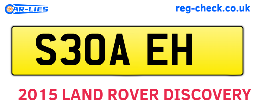 S30AEH are the vehicle registration plates.