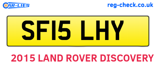 SF15LHY are the vehicle registration plates.