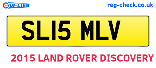 SL15MLV are the vehicle registration plates.