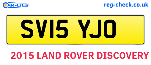 SV15YJO are the vehicle registration plates.