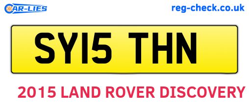 SY15THN are the vehicle registration plates.