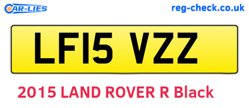 LF15VZZ are the vehicle registration plates.