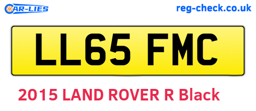 LL65FMC are the vehicle registration plates.