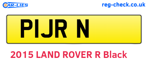 P1JRN are the vehicle registration plates.
