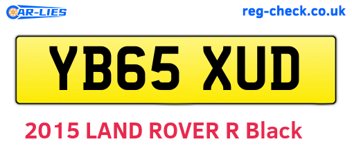 YB65XUD are the vehicle registration plates.