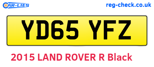 YD65YFZ are the vehicle registration plates.