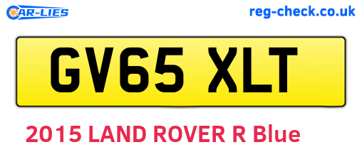 GV65XLT are the vehicle registration plates.