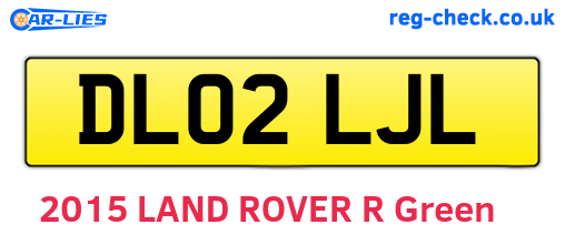 DL02LJL are the vehicle registration plates.