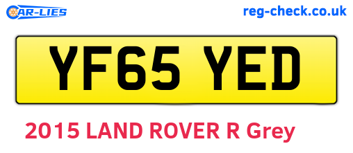 YF65YED are the vehicle registration plates.