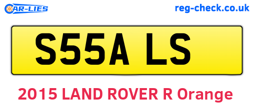 S55ALS are the vehicle registration plates.