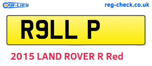 R9LLP are the vehicle registration plates.