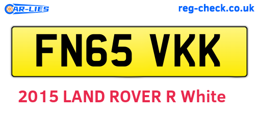 FN65VKK are the vehicle registration plates.