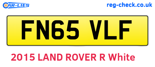 FN65VLF are the vehicle registration plates.
