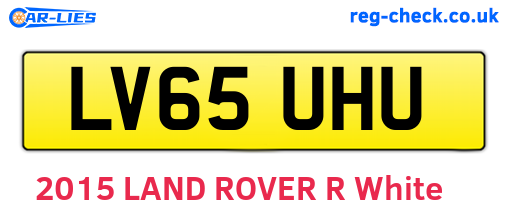 LV65UHU are the vehicle registration plates.