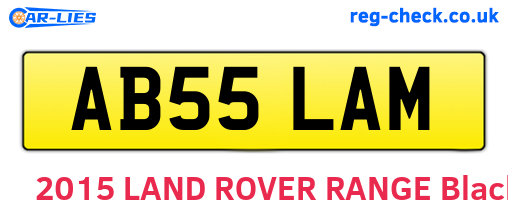 AB55LAM are the vehicle registration plates.