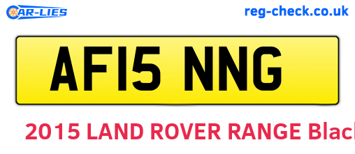 AF15NNG are the vehicle registration plates.