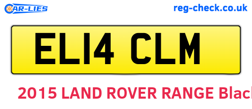 EL14CLM are the vehicle registration plates.