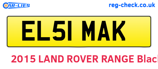 EL51MAK are the vehicle registration plates.