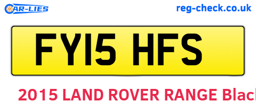 FY15HFS are the vehicle registration plates.
