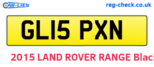 GL15PXN are the vehicle registration plates.