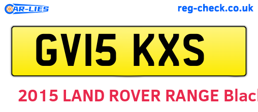 GV15KXS are the vehicle registration plates.
