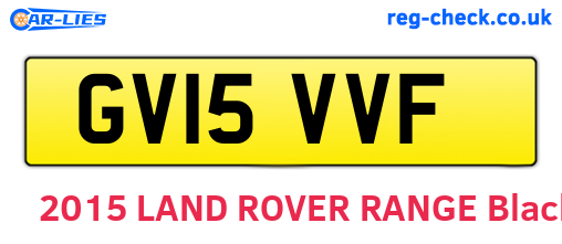 GV15VVF are the vehicle registration plates.
