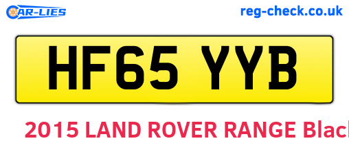 HF65YYB are the vehicle registration plates.