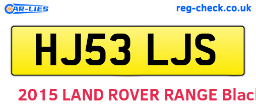 HJ53LJS are the vehicle registration plates.