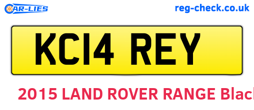 KC14REY are the vehicle registration plates.