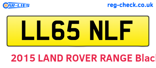 LL65NLF are the vehicle registration plates.