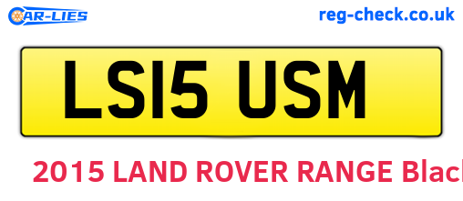 LS15USM are the vehicle registration plates.