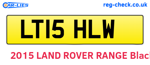 LT15HLW are the vehicle registration plates.