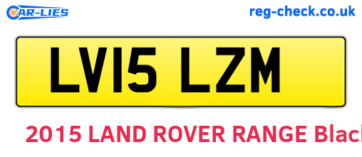 LV15LZM are the vehicle registration plates.