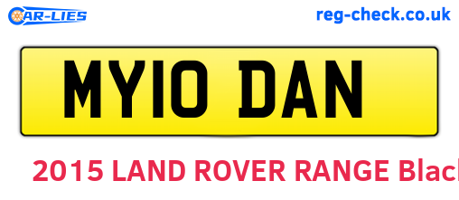 MY10DAN are the vehicle registration plates.
