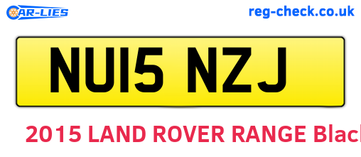 NU15NZJ are the vehicle registration plates.
