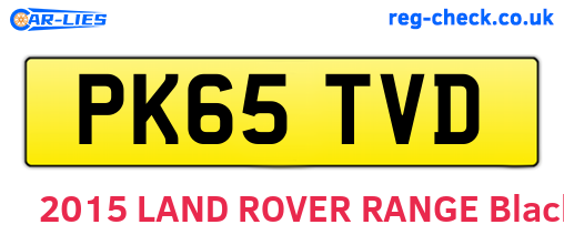 PK65TVD are the vehicle registration plates.