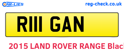 R111GAN are the vehicle registration plates.