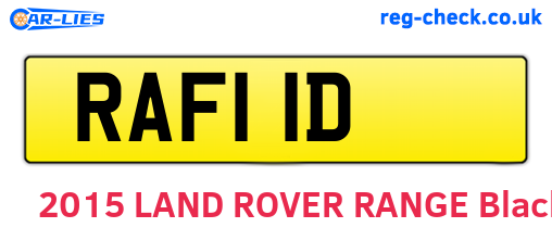 RAF11D are the vehicle registration plates.
