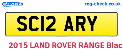 SC12ARY are the vehicle registration plates.
