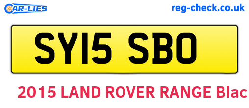 SY15SBO are the vehicle registration plates.