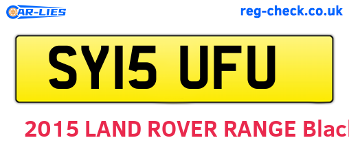 SY15UFU are the vehicle registration plates.