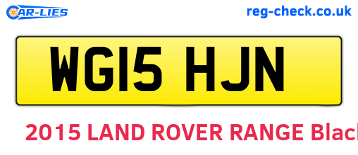 WG15HJN are the vehicle registration plates.