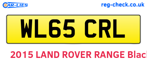 WL65CRL are the vehicle registration plates.