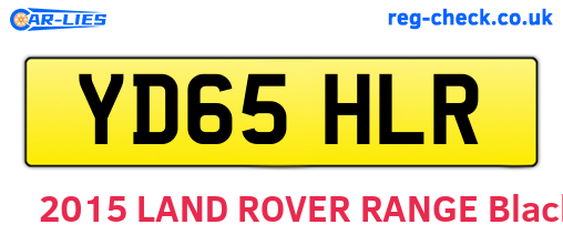 YD65HLR are the vehicle registration plates.
