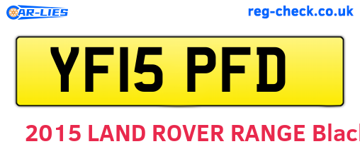 YF15PFD are the vehicle registration plates.