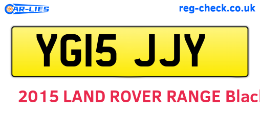YG15JJY are the vehicle registration plates.