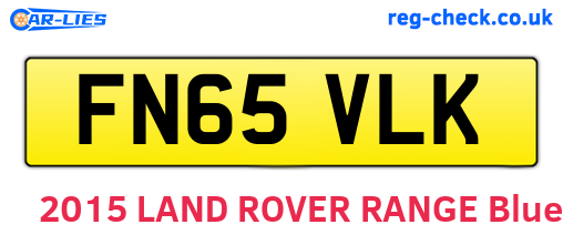 FN65VLK are the vehicle registration plates.