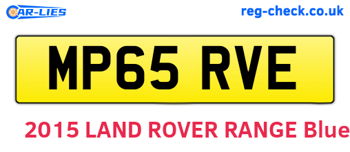 MP65RVE are the vehicle registration plates.