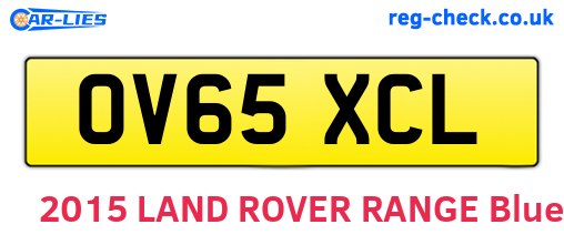 OV65XCL are the vehicle registration plates.