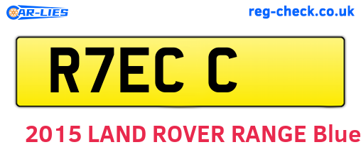 R7ECC are the vehicle registration plates.